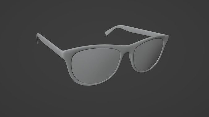Black Sunglasses Free low-poly 3D model