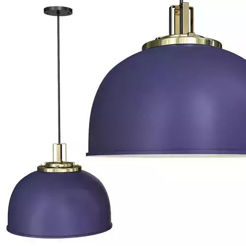 BUTTE 18 DOME AGED BRASS PENDANT