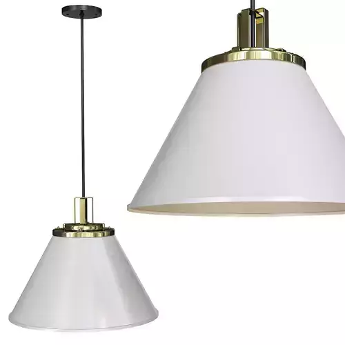 BUTTE 18 CONE AGED BRASS PENDANT