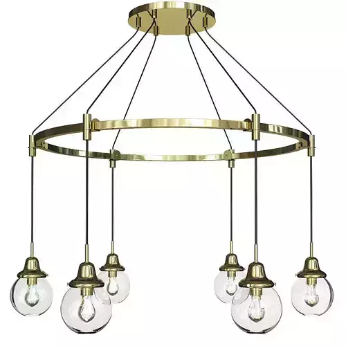 ROSE CITY 6 LIGHT CHANDELIER