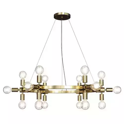 RADCLIFFE ROUND BARE BULB CHANDELIER