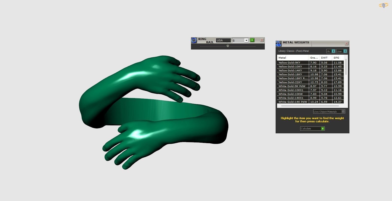 hug ring 3D print model_1