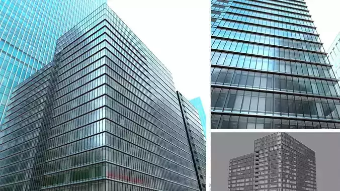 high quality city building modern exterior metal