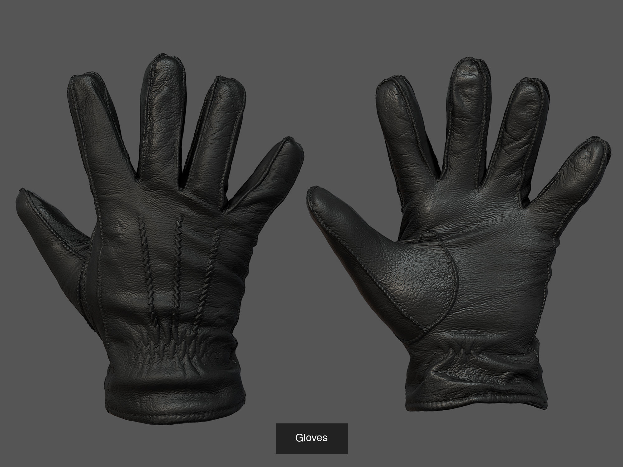 Gloves Pack Volume 01 3D Model Collection_3