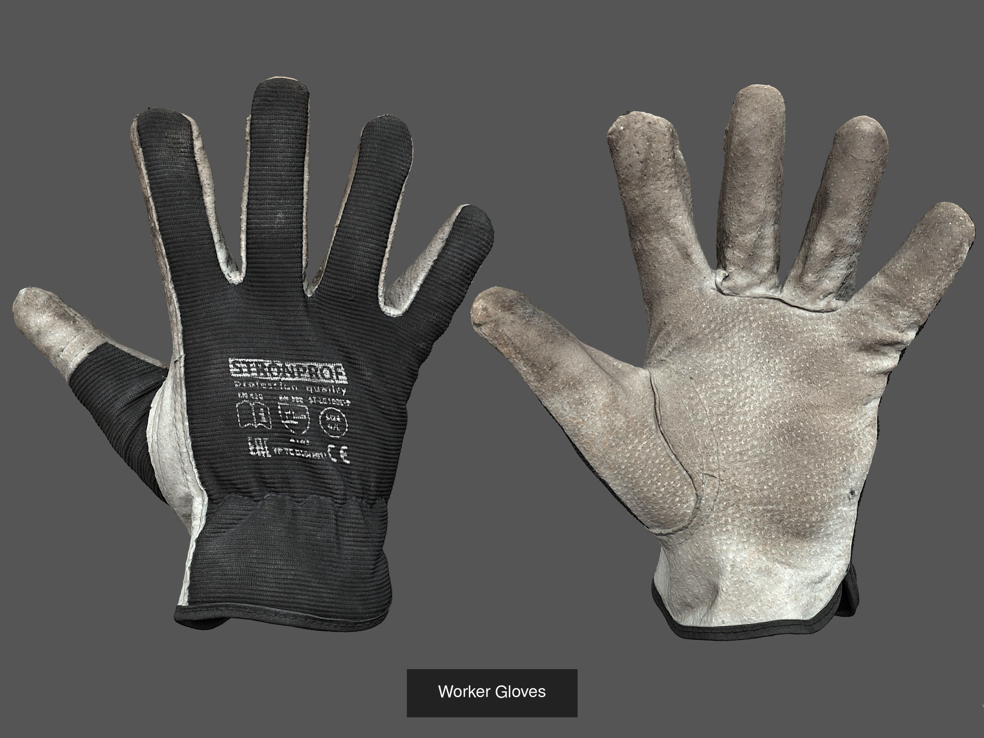 Gloves Pack Volume 01 3D Model Collection_7