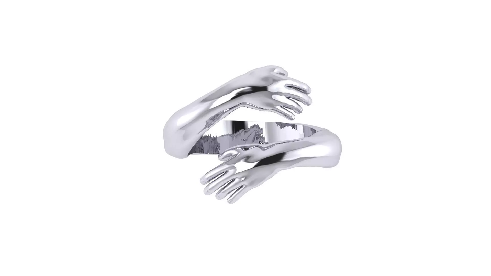 hug ring 3D print model_0