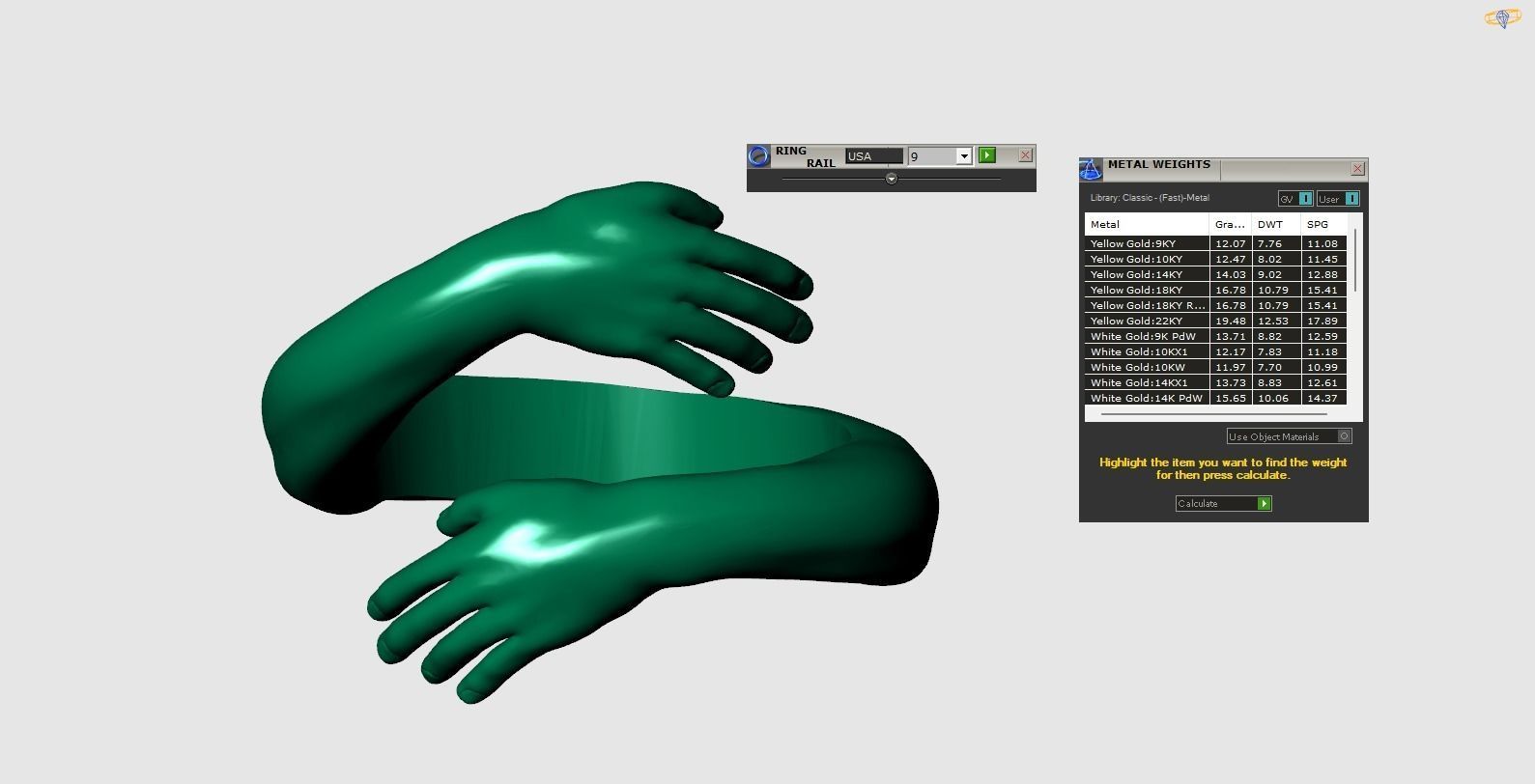 hug ring 3D print model_1