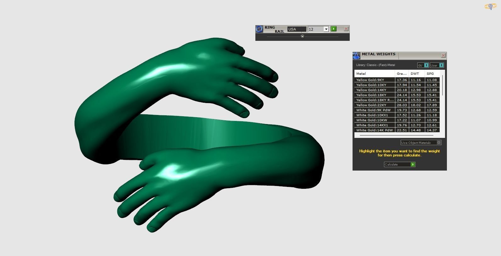 hug ring 3D print model_1