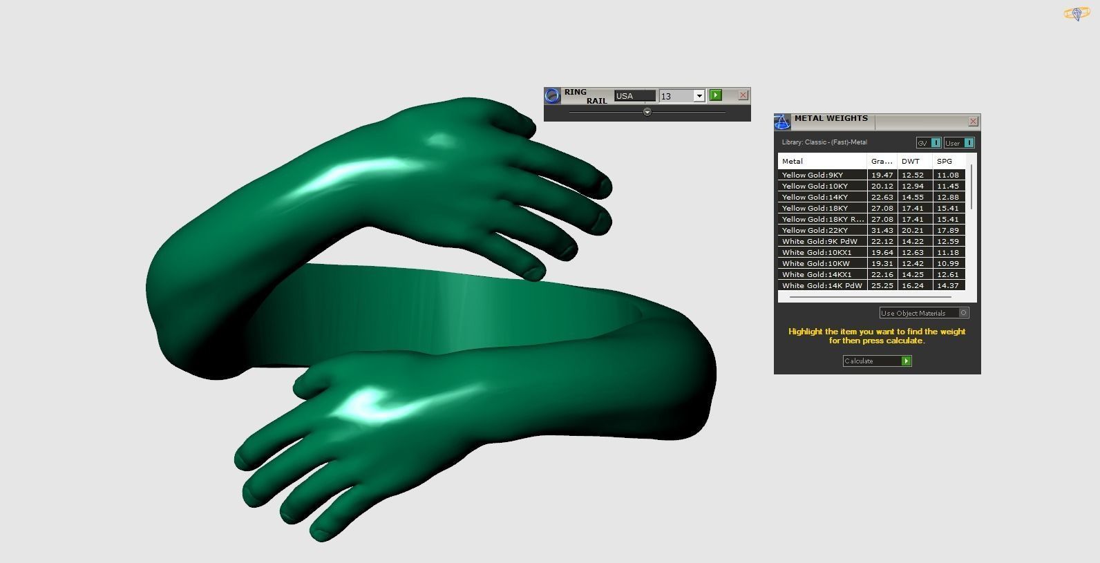 hug ring 3D print model_1