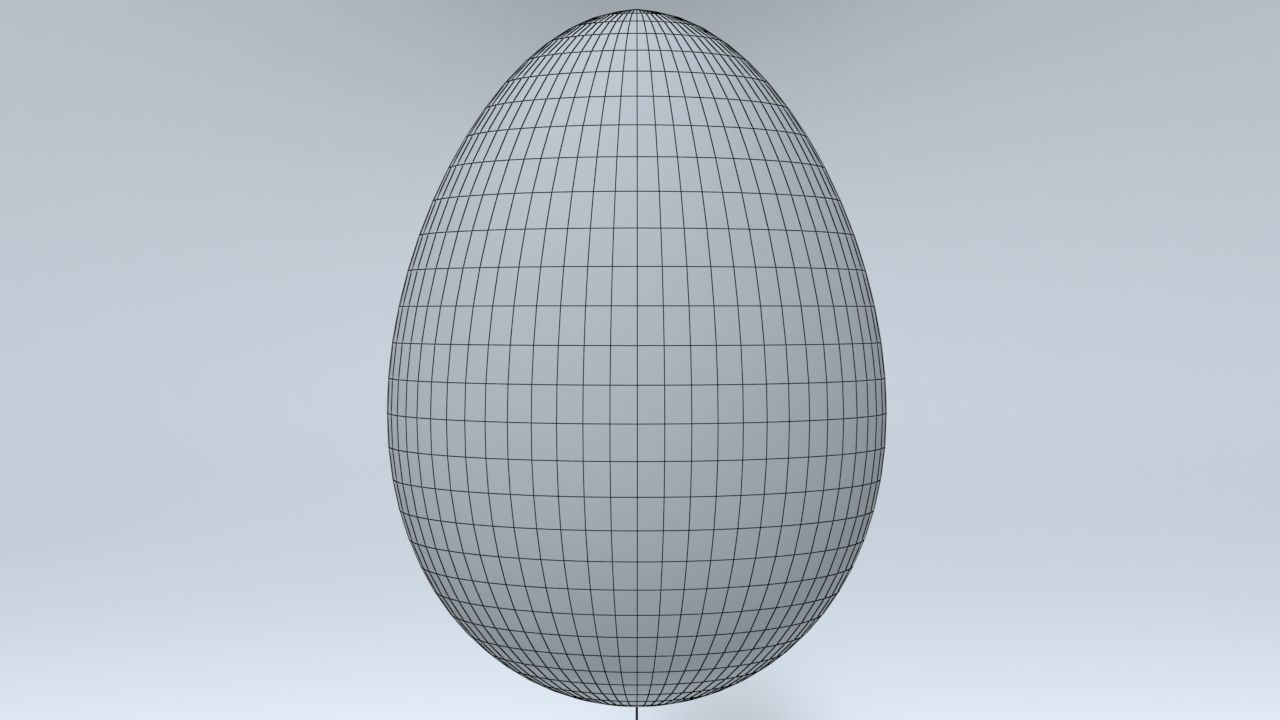 Easter Egg Balloons Low-poly 3D model_11