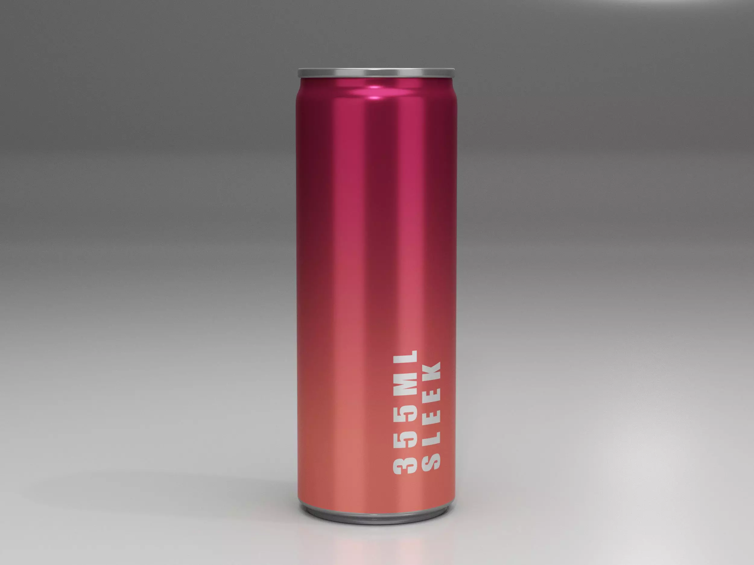 Aluminium Soda Beverage Can 355 sleek 3D model_0