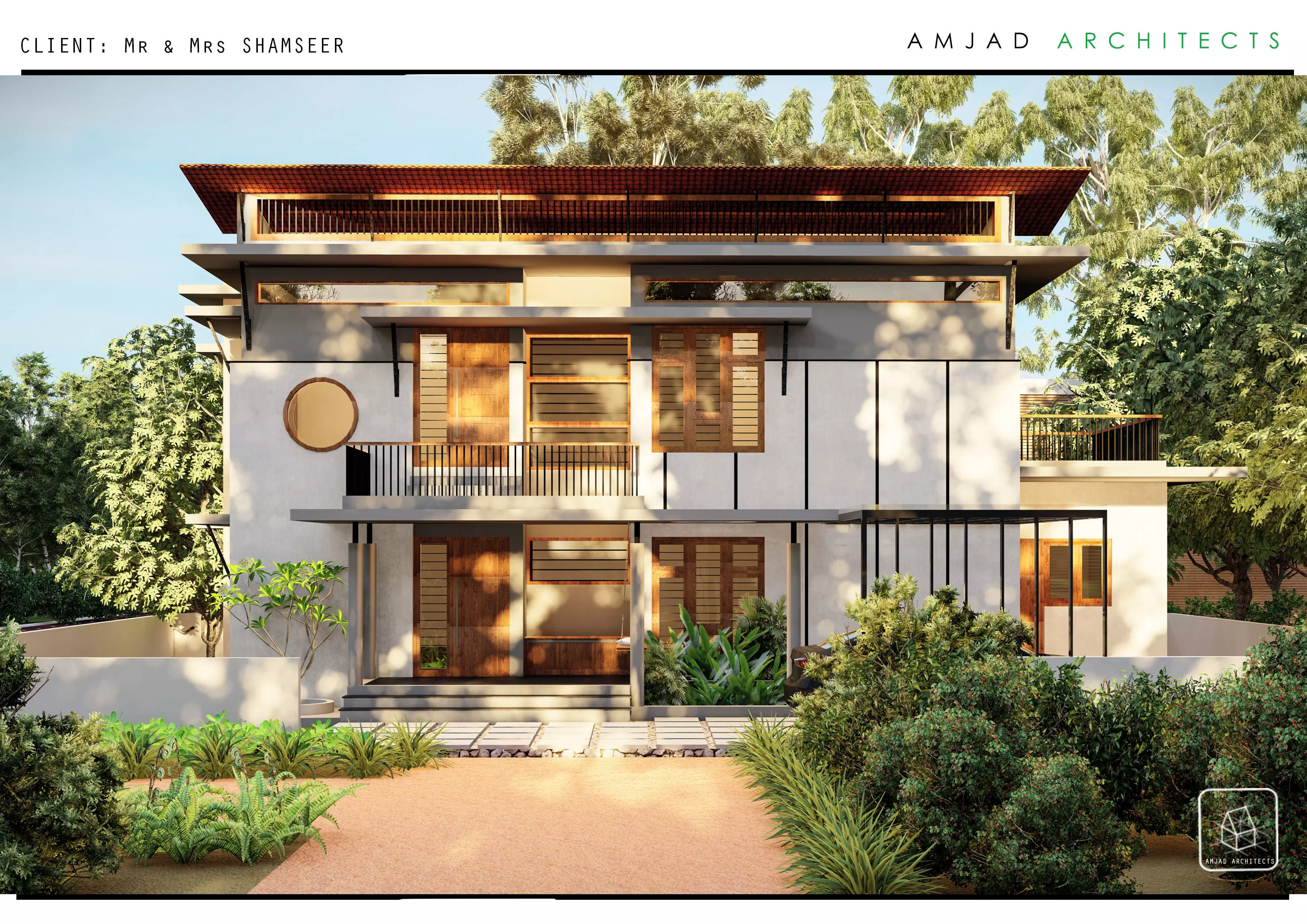 Residence at kerala 3D model