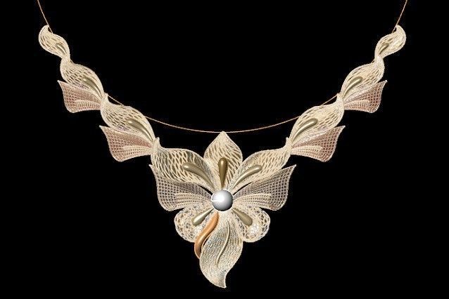 Necklace fujion 3D print model_1