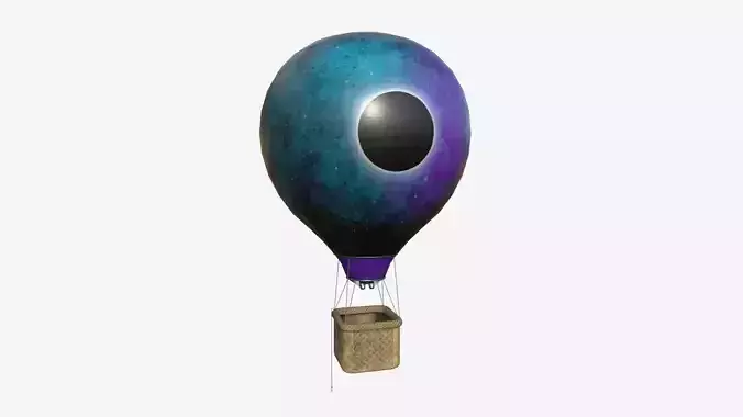 Balloon Hot Air 09 Galaxy - Aircraft Cartoon