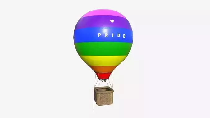 Balloon Hot Air 10 Pride - Aircraft Cartoon