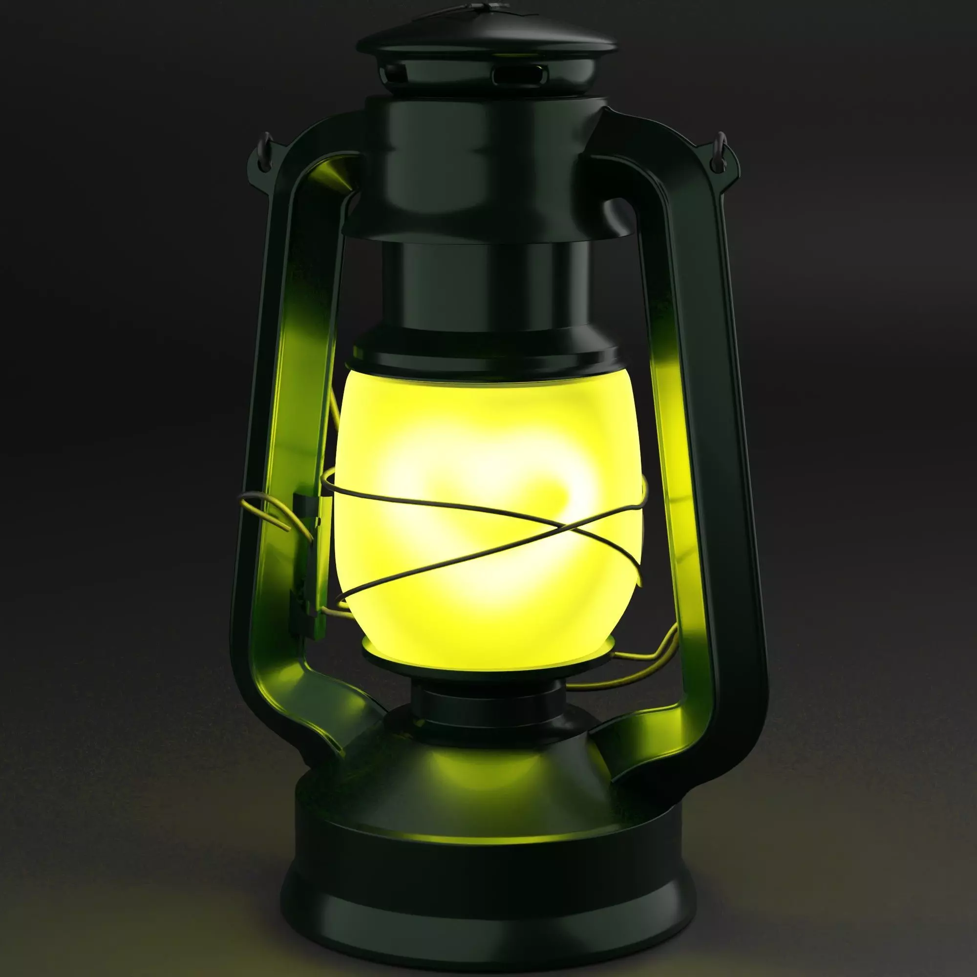 kerosene-lamp lantern Free 3D model_0