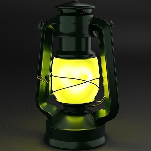 kerosene-lamp lantern Free 3D model