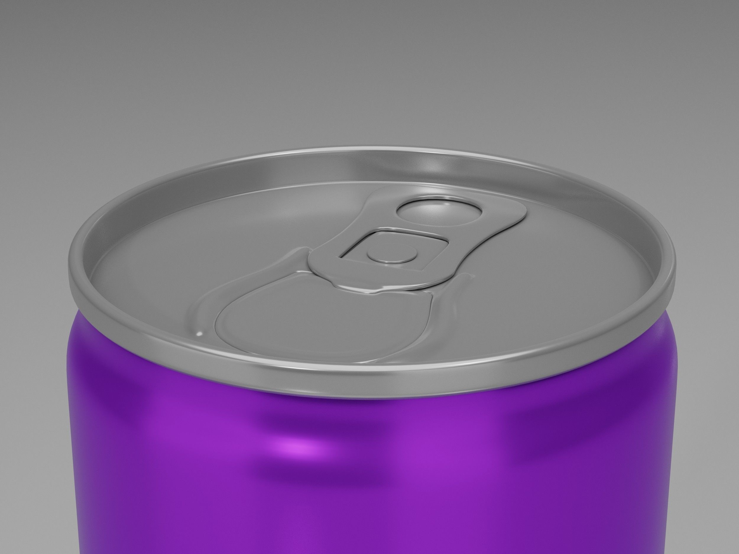 Aluminium Soda Beverage Can 330ml Sleek 3D model_2