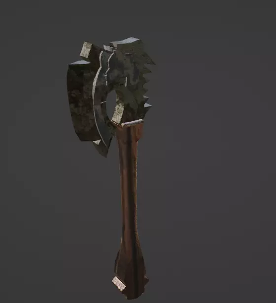 Battle AX Low-poly 3D model