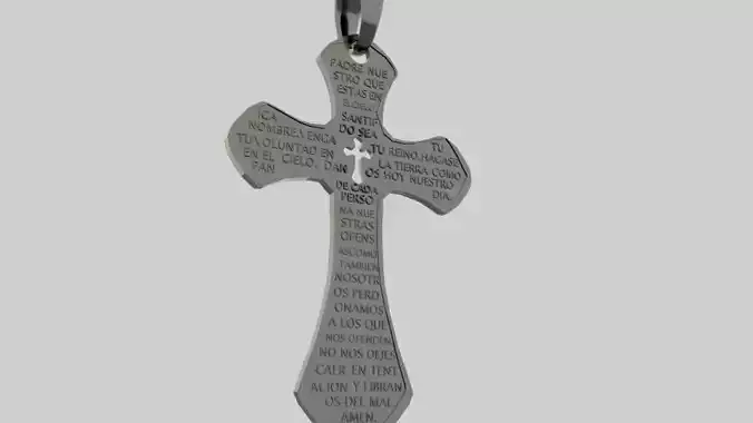  CROSS WITH TEXT