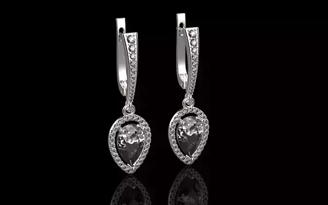 Tiffany earring 3d model 