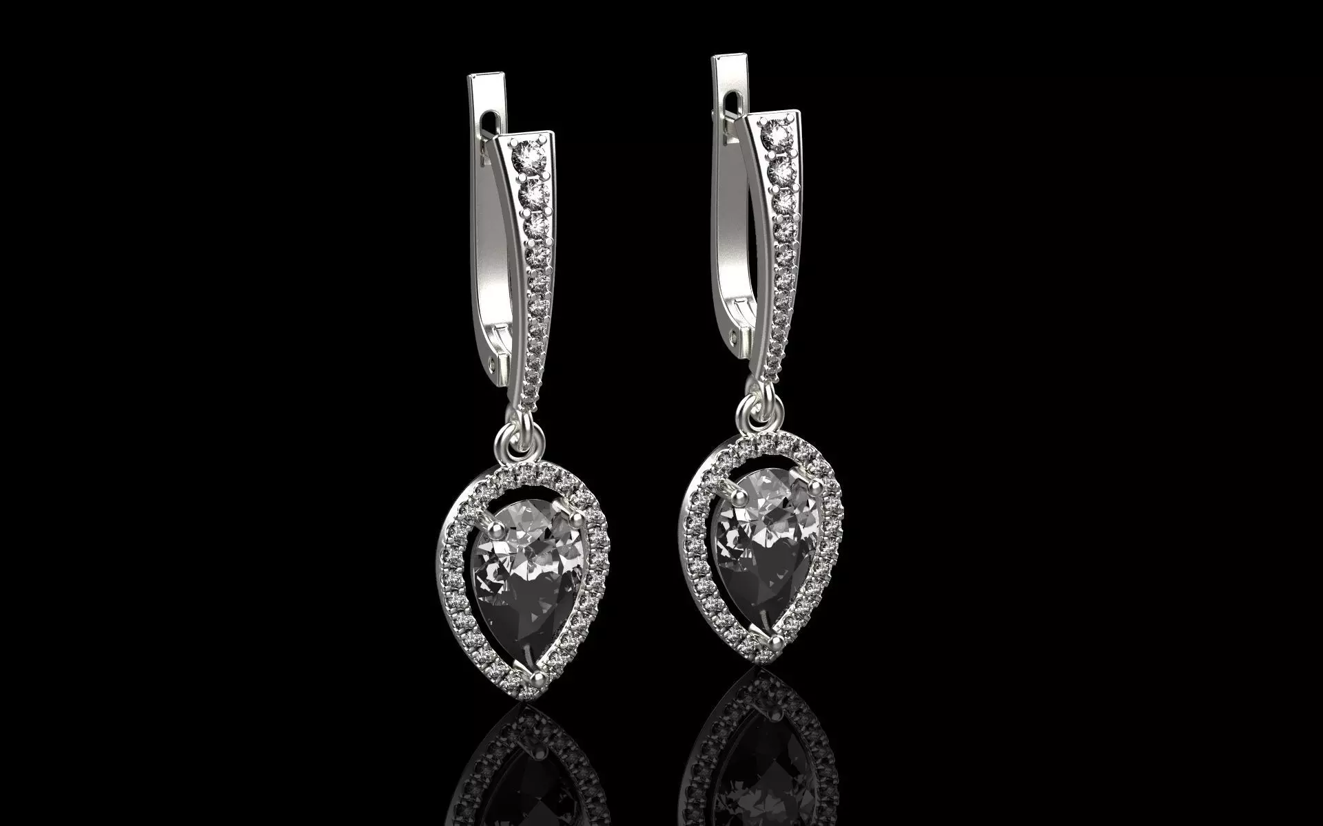 Tiffany earring 3d model  3D print model_0