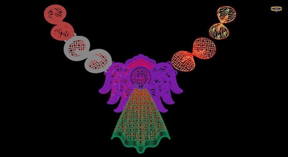 Necklace fujion ok 3D print model_3