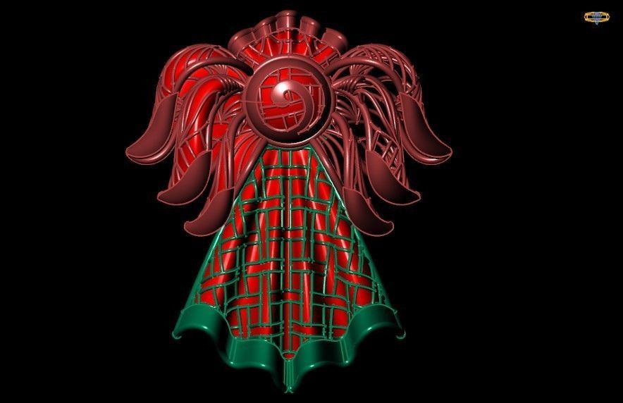 Necklace fujion ok 3D print model_4