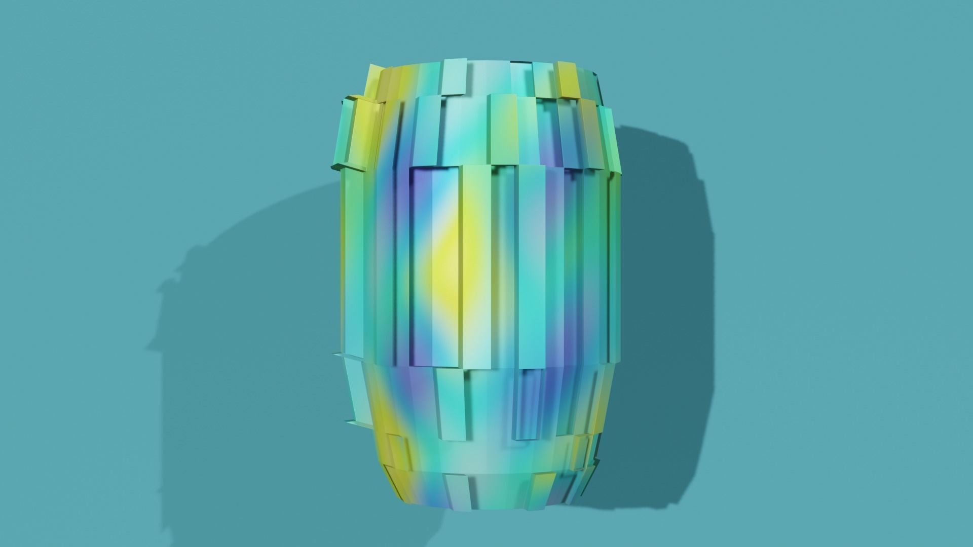 Vases ring Low-poly 3D model_23