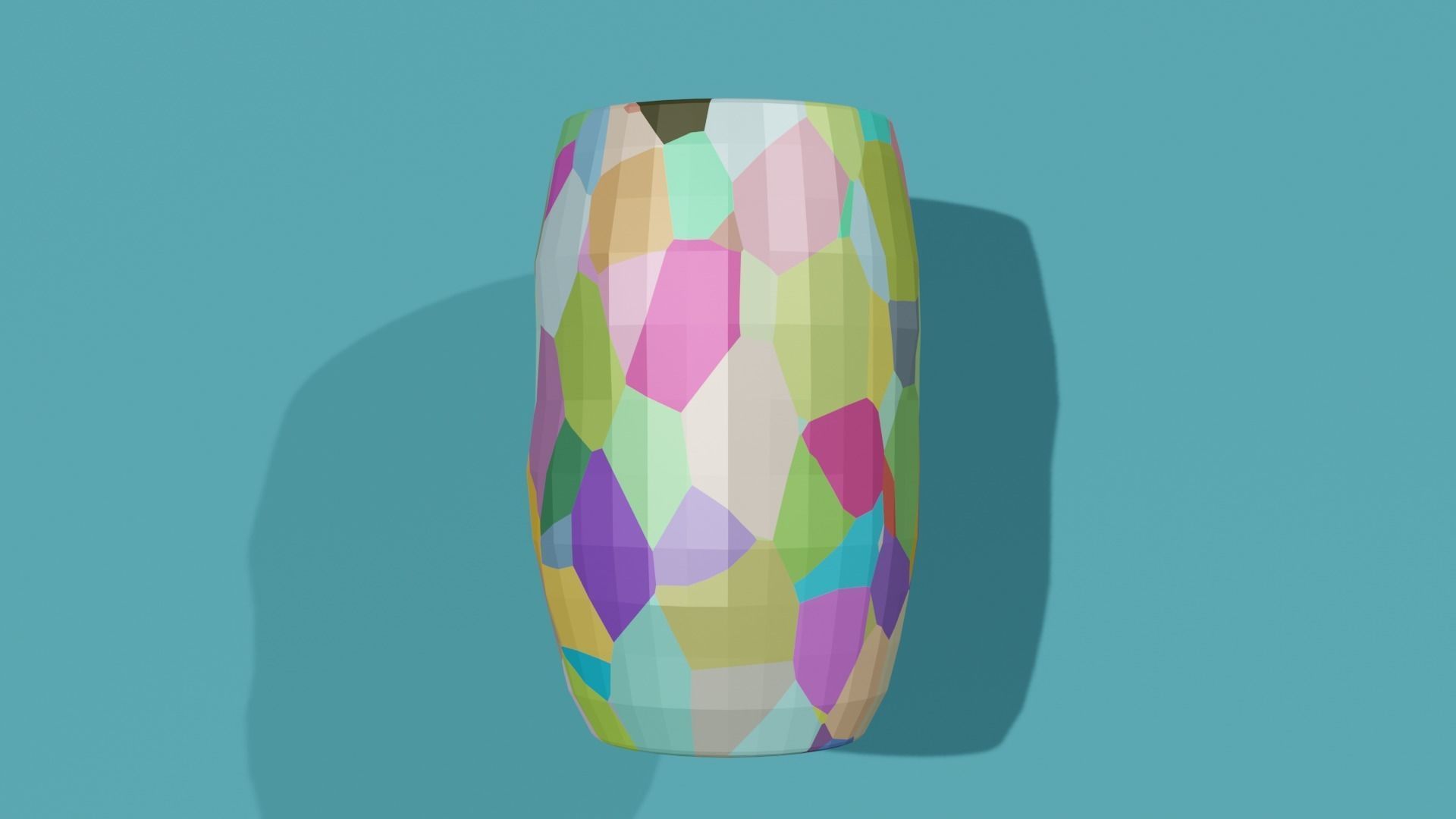 Vases ring Low-poly 3D model_16