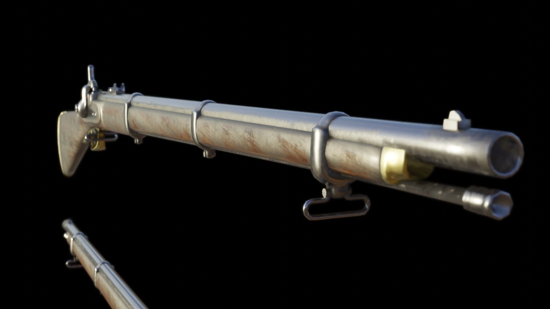 Enfield M1853 Low-poly 3D model_3