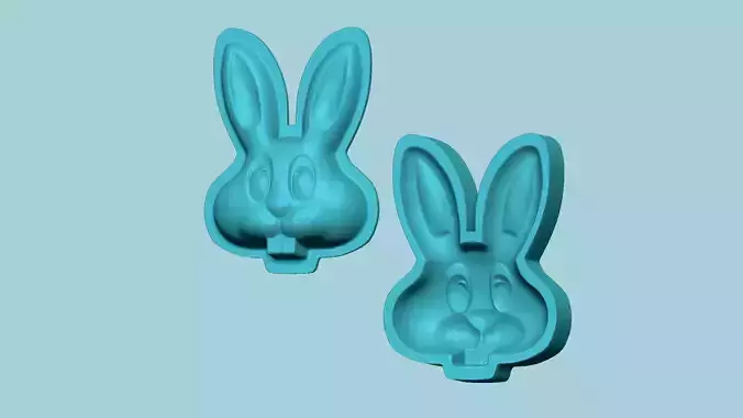 Easter Bunny Face - Molding Arrangement EVA Foam Craft