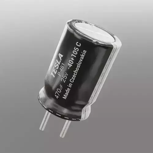 Capacitor Electronic Component High and Low-poly 3D model Capacitor Electronic Component High and Low-poly 3D model