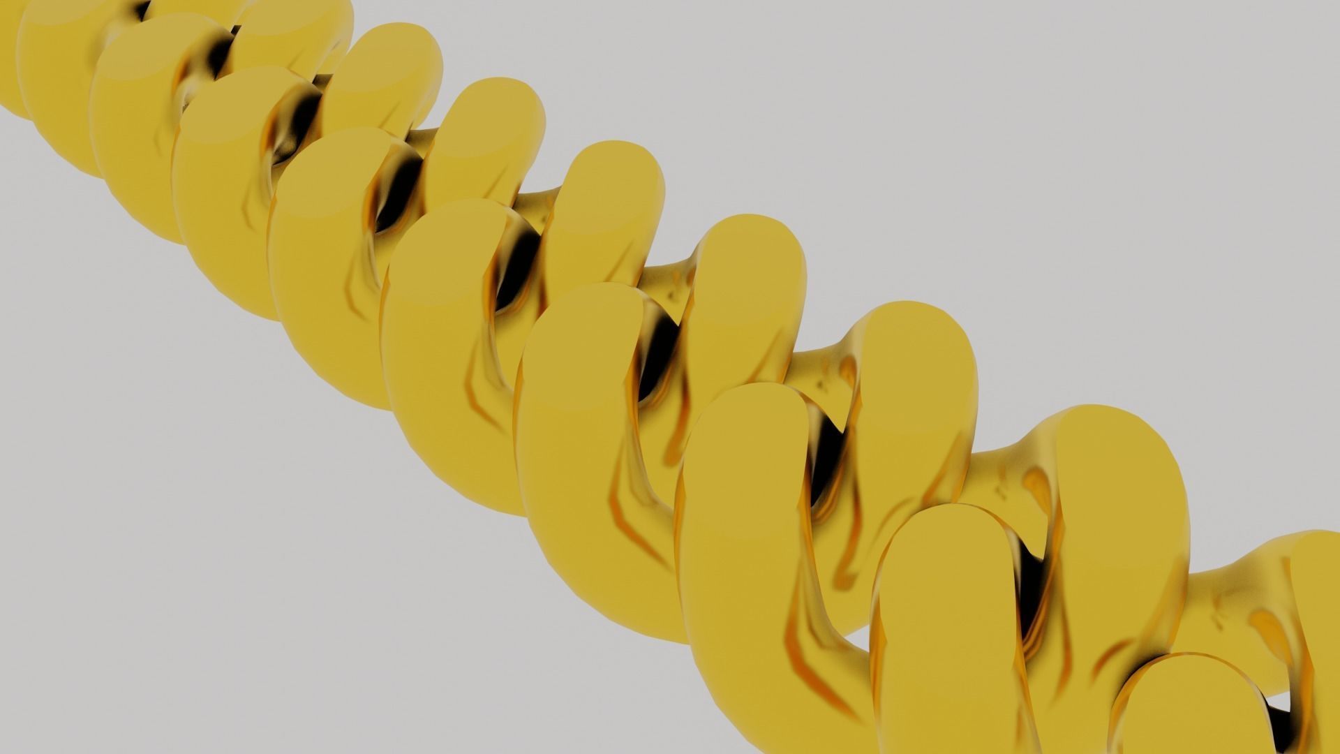 Cuban Chain 3D Print Model 3D print model_1