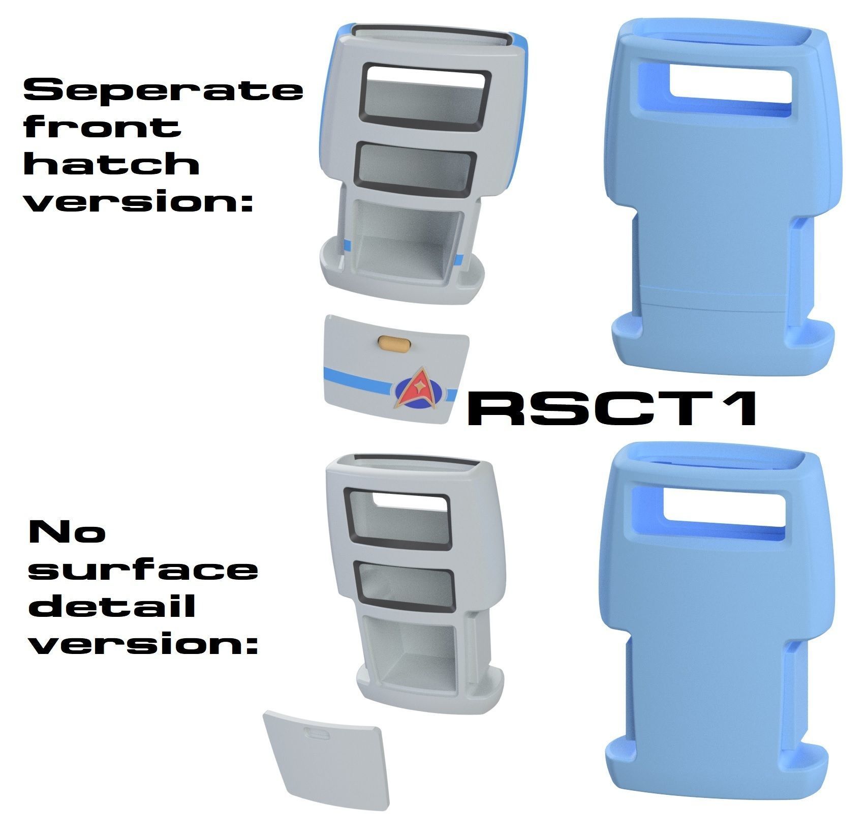 Rick Sternbach TNG Concept Tricorders 1 and 2 3D print model_11