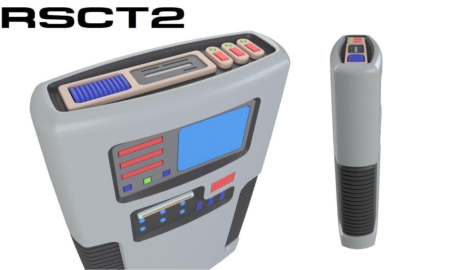Rick Sternbach TNG Concept Tricorders 1 and 2 3D print model_4