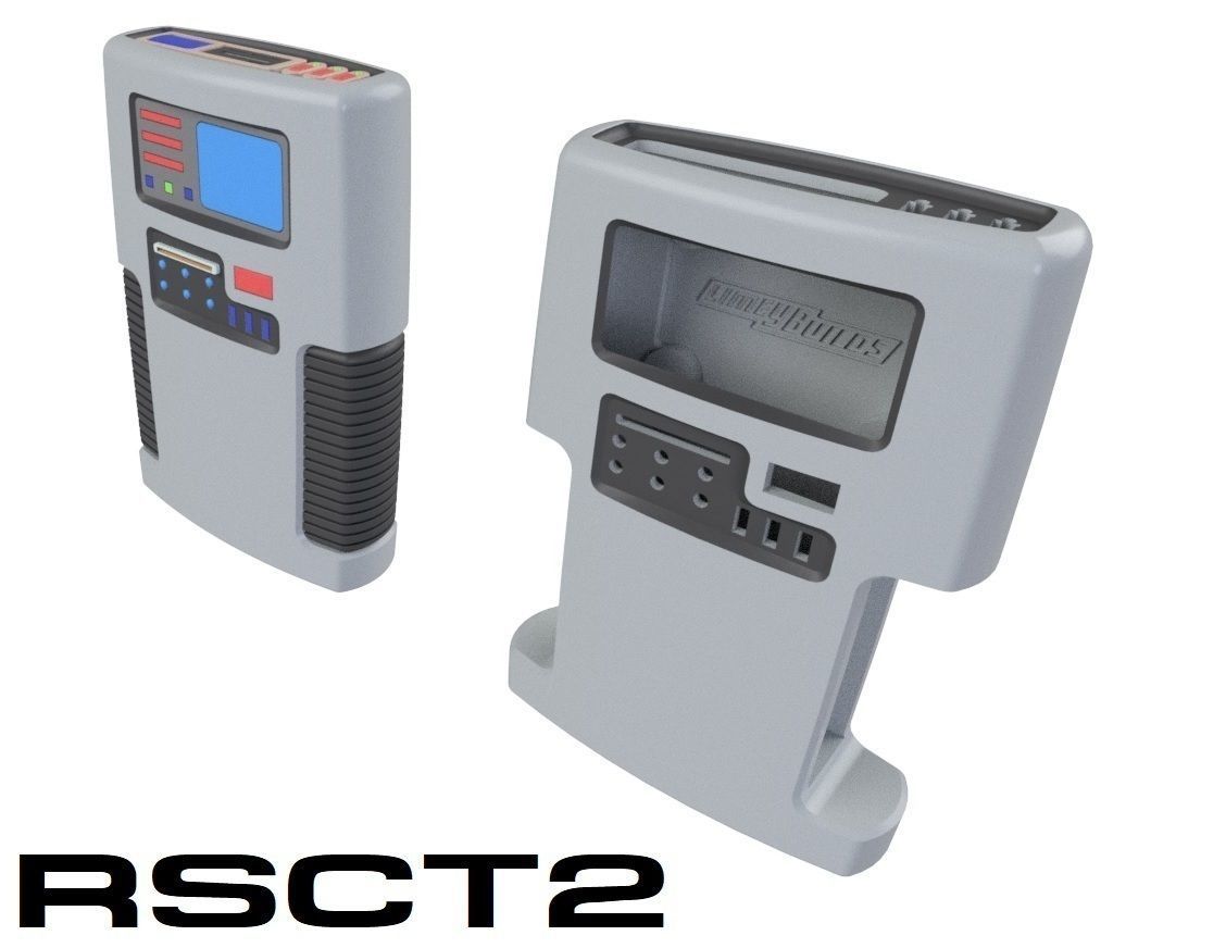 Rick Sternbach TNG Concept Tricorders 1 and 2 3D print model_2
