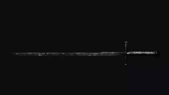 Low-poly Dark Fantasy sword