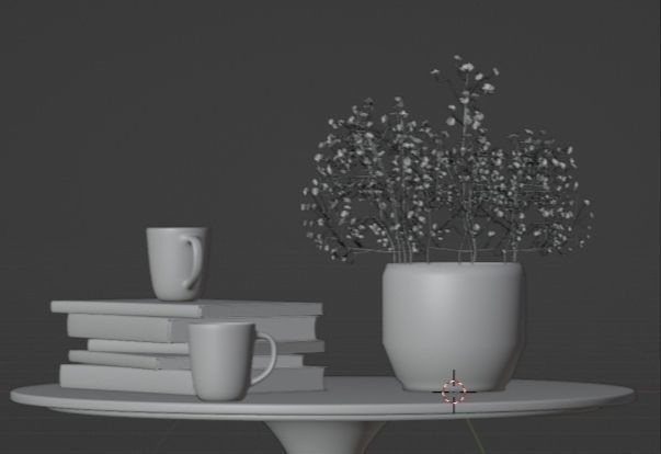 Gypsophiles scene 3D model_3