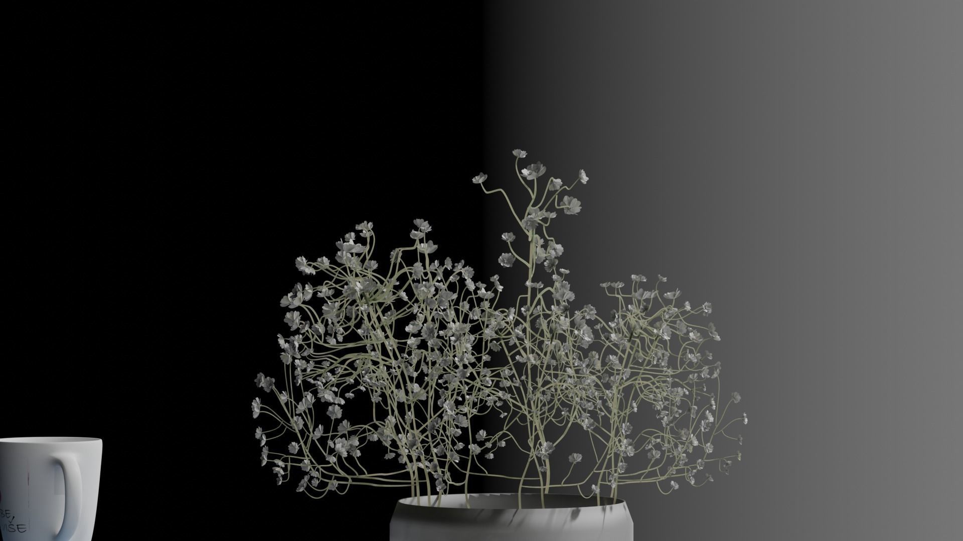 Gypsophiles scene 3D model_1