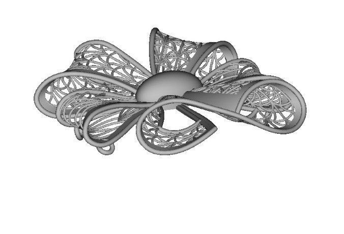 Necklace fujion of jewelry ready for printing 3dm 3D print model_5