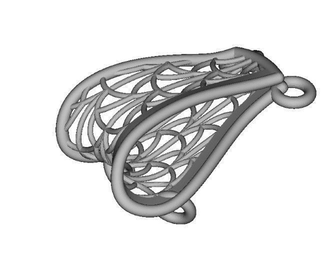 Necklace fujion of jewelry ready for printing 3dm 3D print model_6