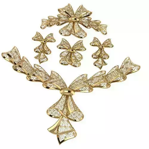 Necklace fujion of jewelry ready for printing 3dm