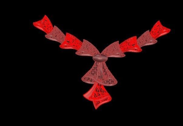 Necklace fujion of jewelry ready for printing 3dm 3D print model_2