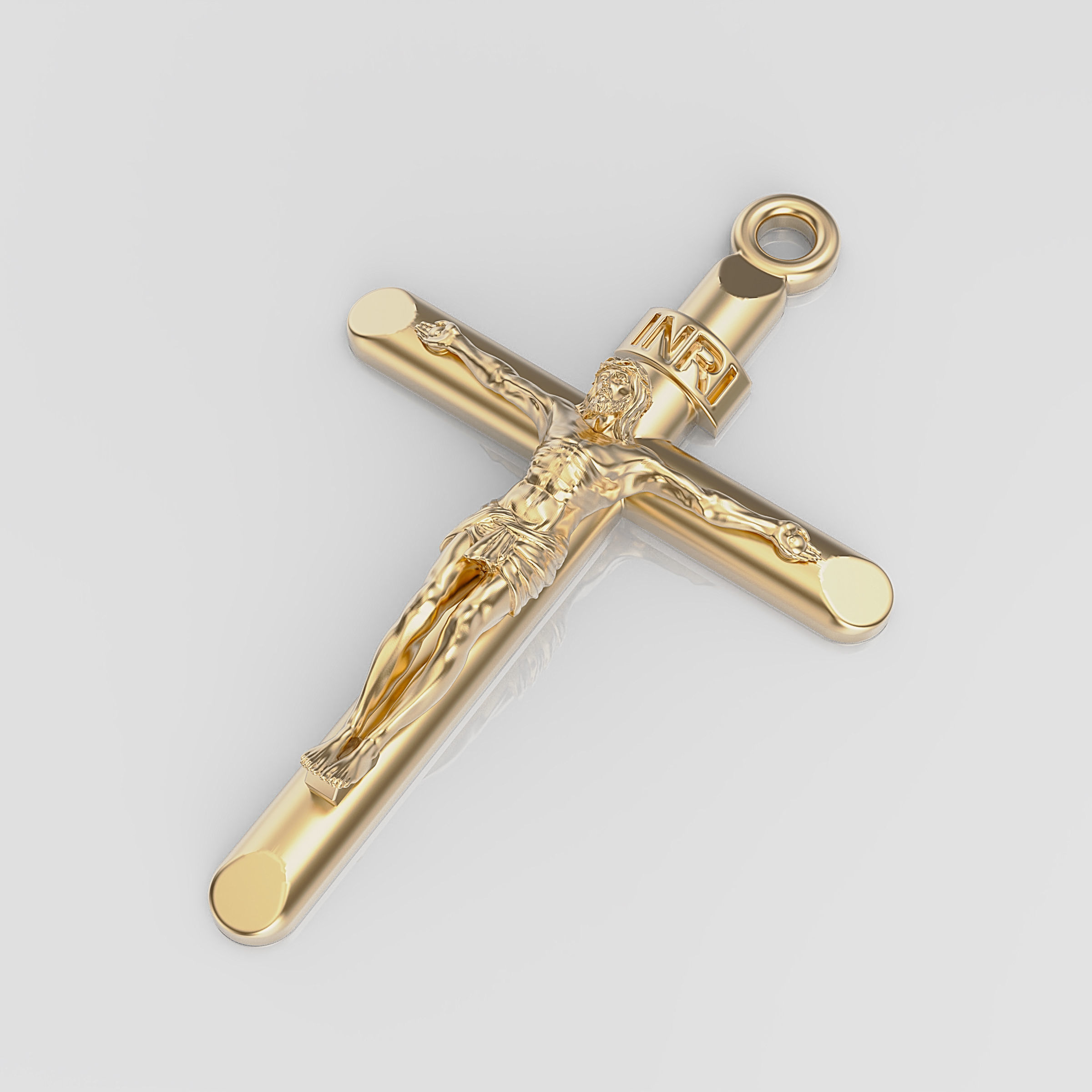 Cross jesus crucifix 3D print model_1