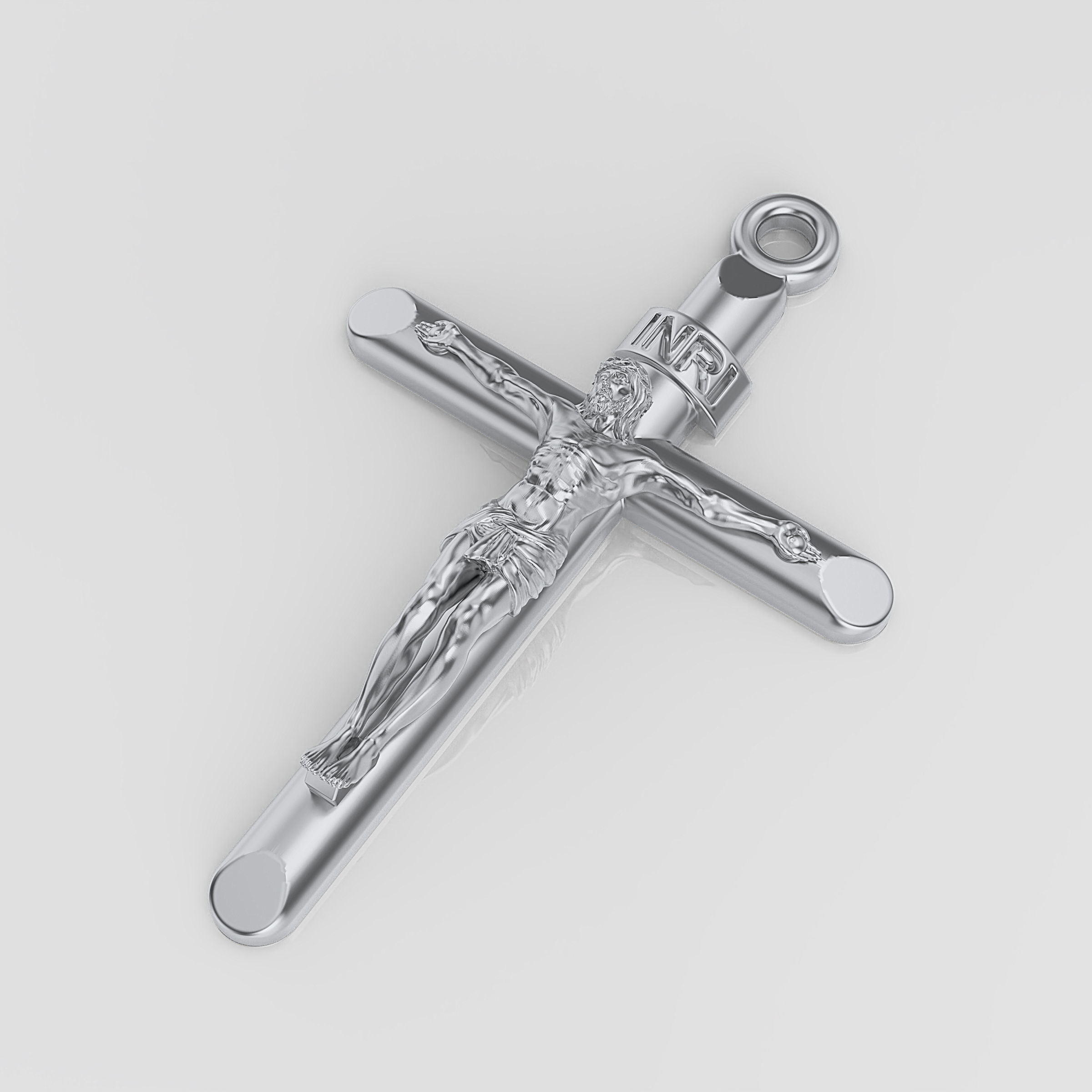Cross jesus crucifix 3D print model_17