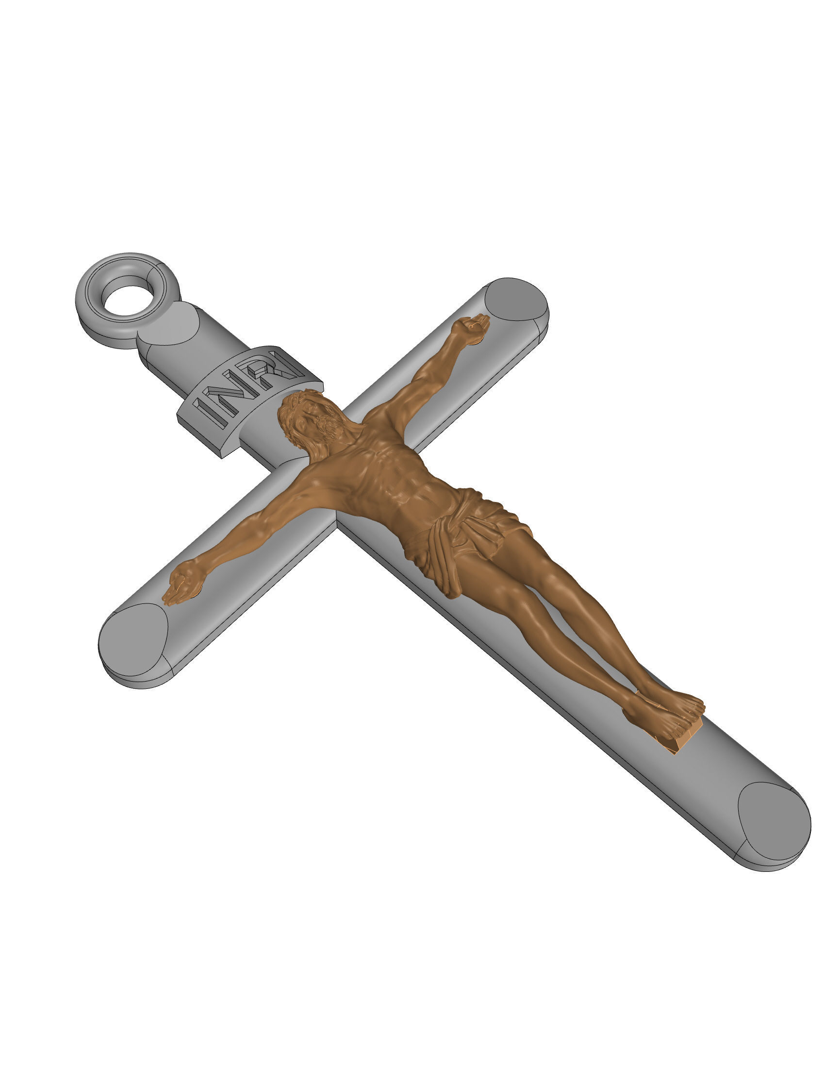 Cross jesus crucifix 3D print model_13