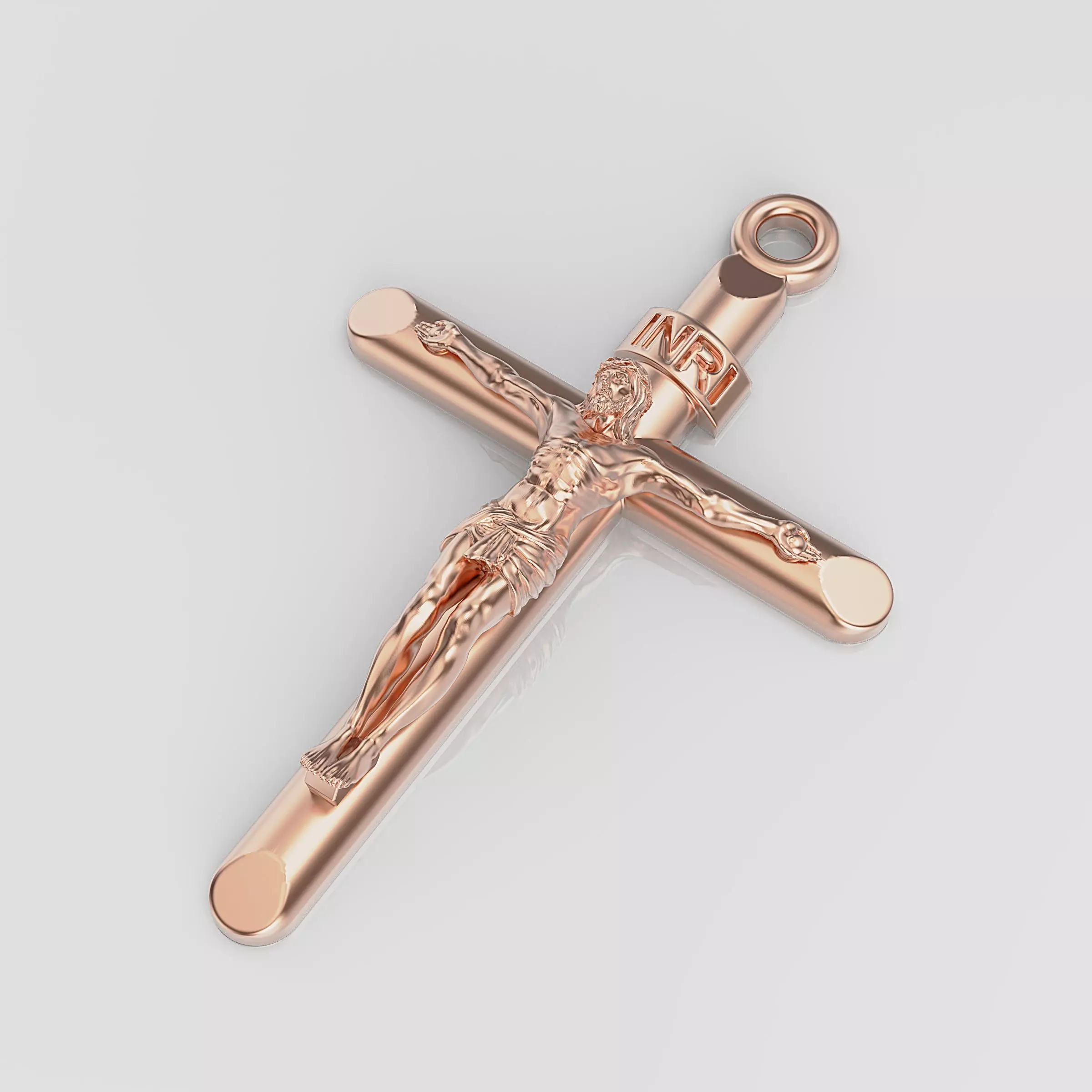 Cross jesus crucifix 3D print model_0