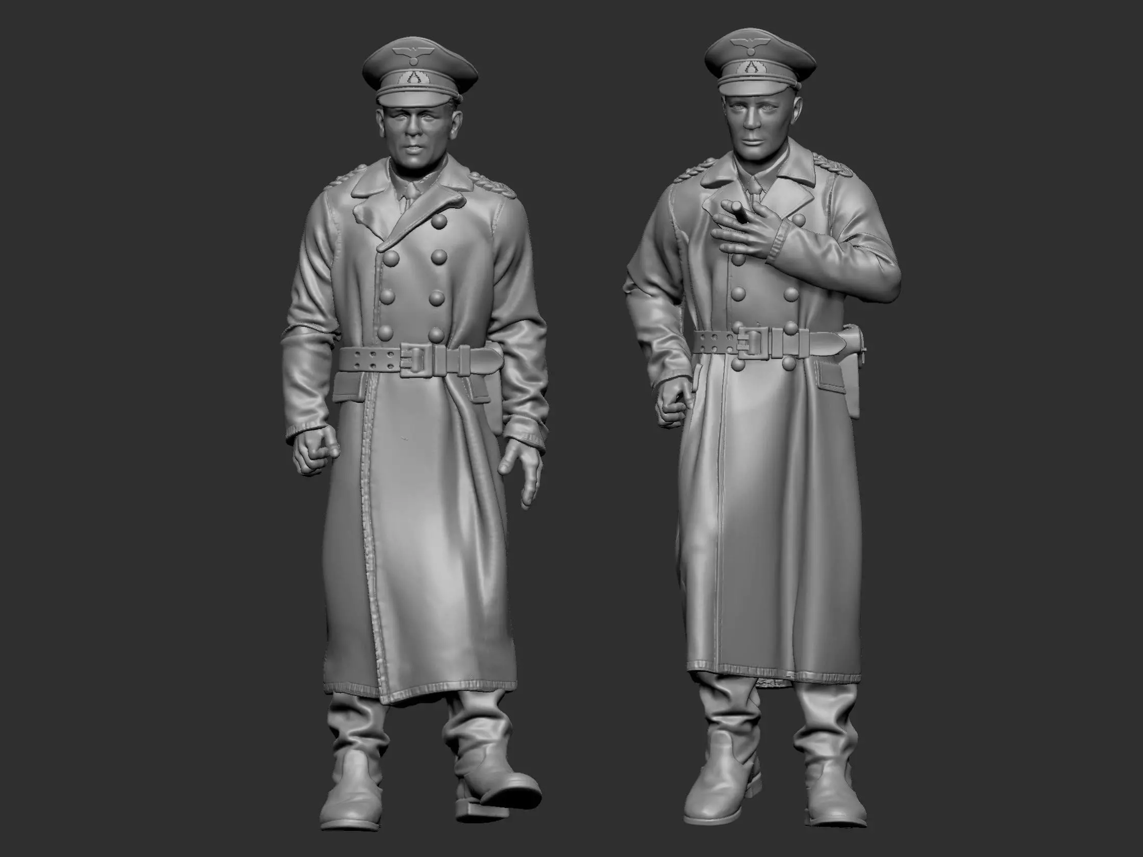 German Officers 3D print model