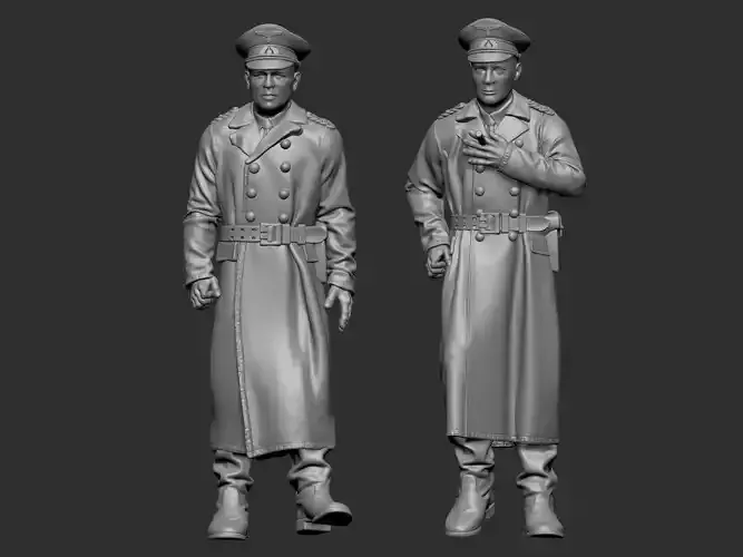 German Officers  3D print model